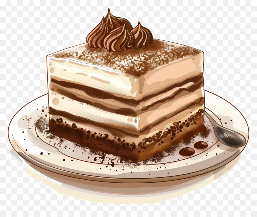 Pastel De Tiramisú，Pastel De Chocolate PNG