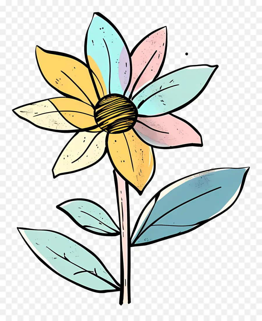 Cartoon Flower，Flor PNG