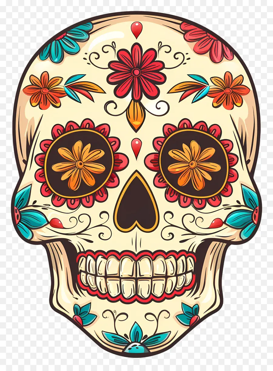 Cráneo Del Azúcar，Día De Los Muertos PNG