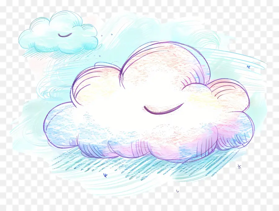 De Dibujos Animados En La Nube，Caras Sonrientes PNG