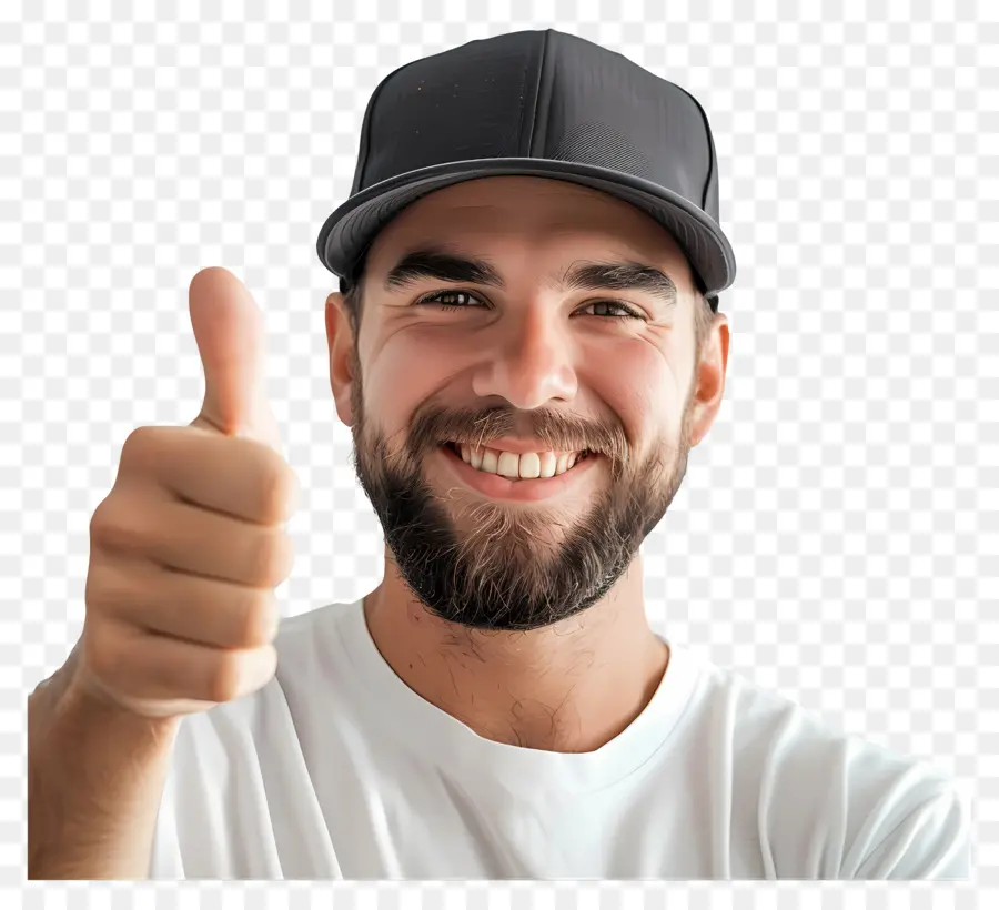 Sonriente Hombre，Pulgares Para Arriba PNG