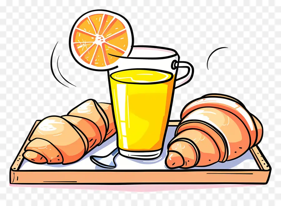 El Desayuno，Jugo De Naranja PNG