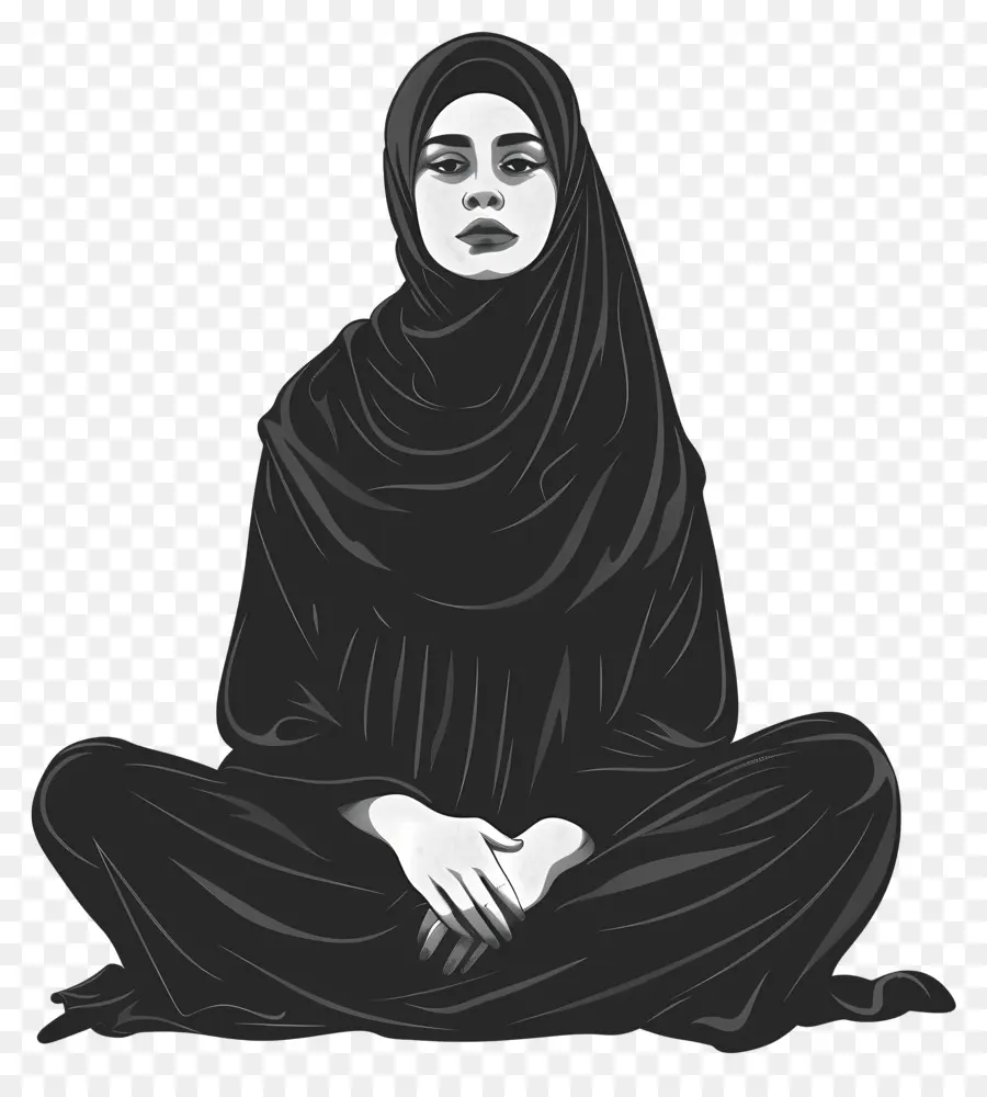 Mujer En Hijab，Musulmán PNG