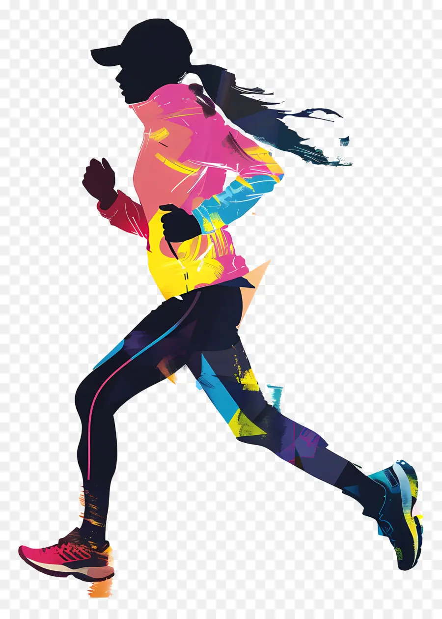 Mujer Trotando，Runner Mujer PNG