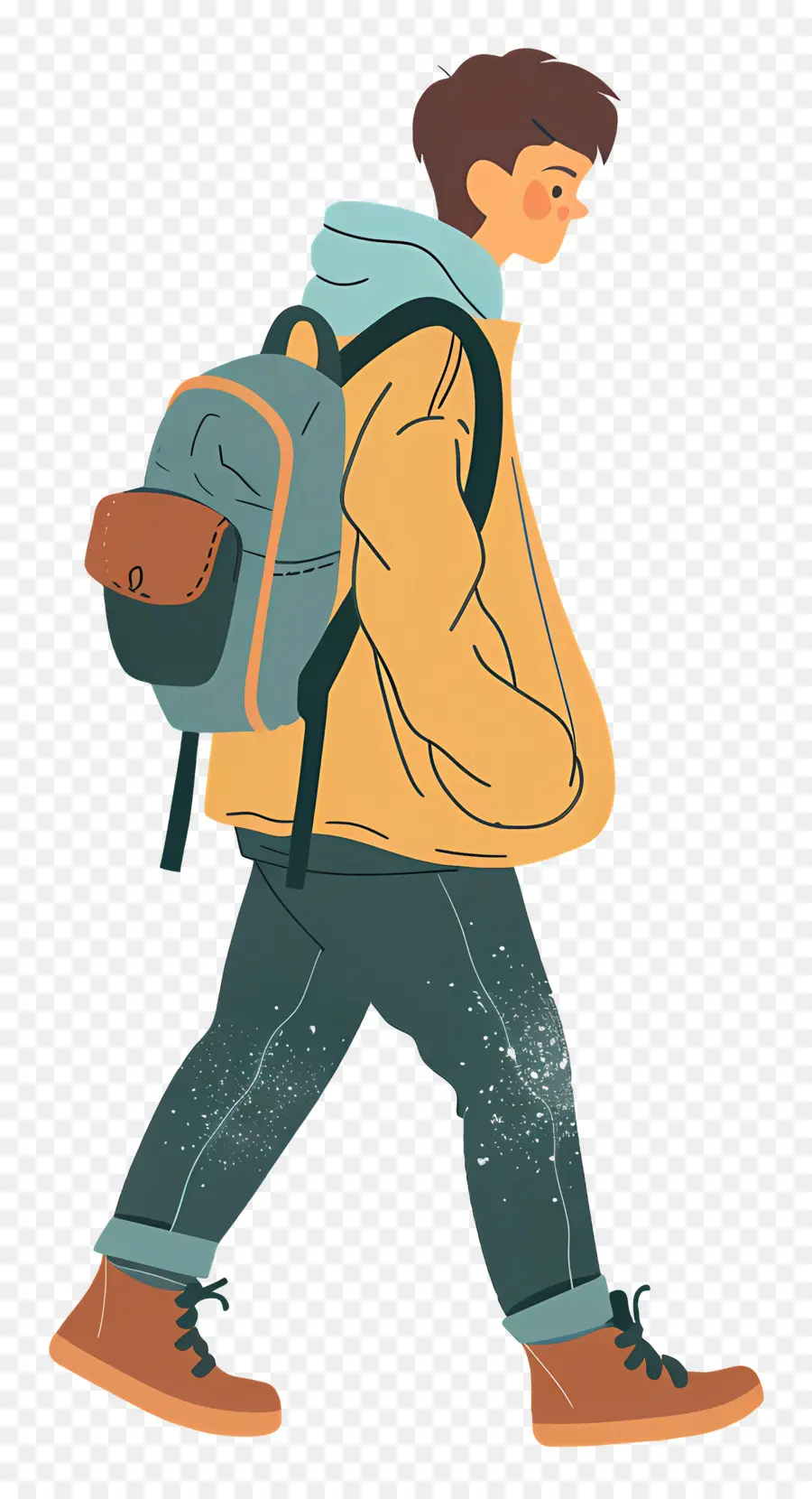 Muchacho Que Camina，Estudiante De Caminar PNG