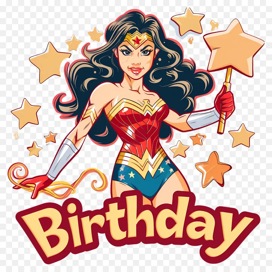 Cumpleaños，Wonderwoman PNG