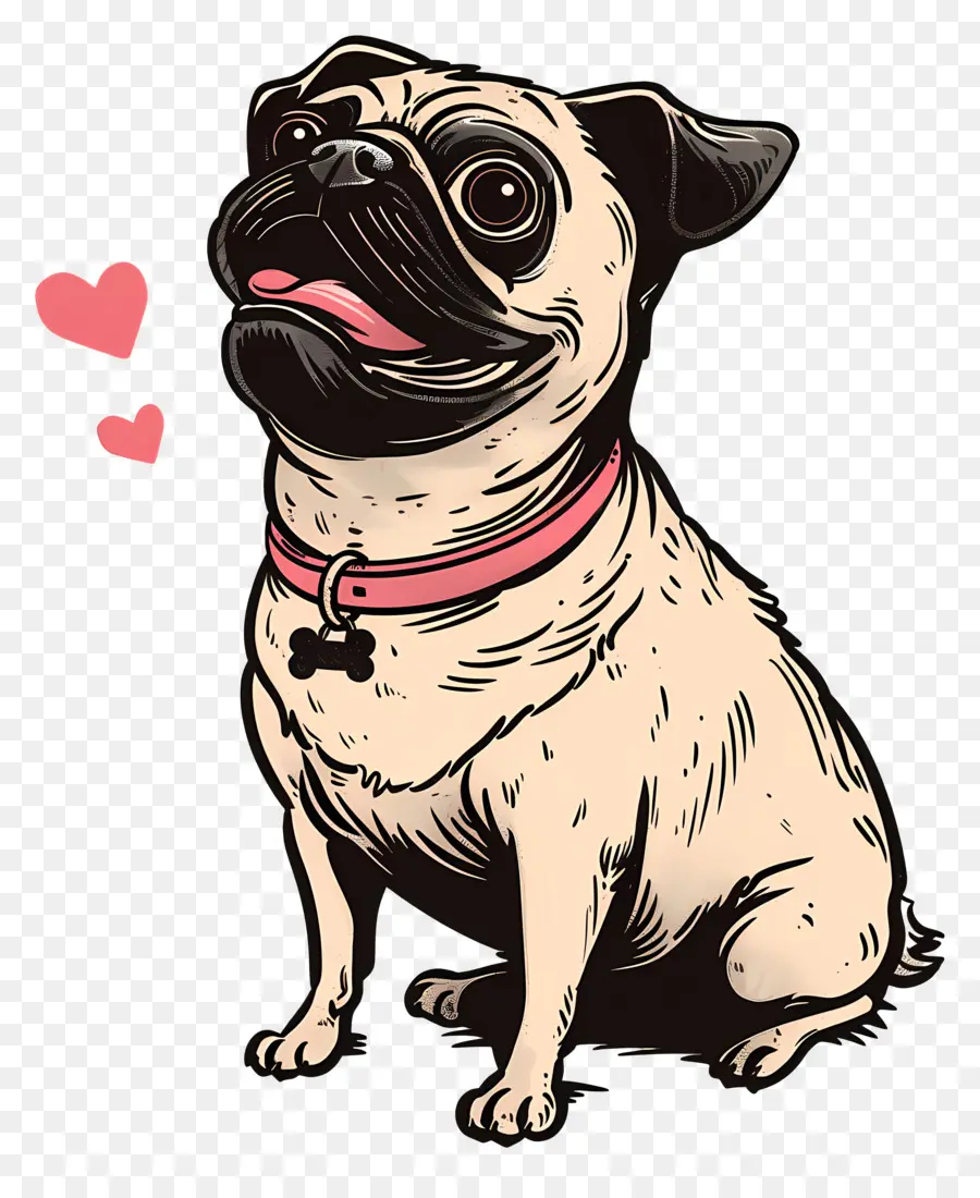 Perro De Dibujos Animados，Pug PNG