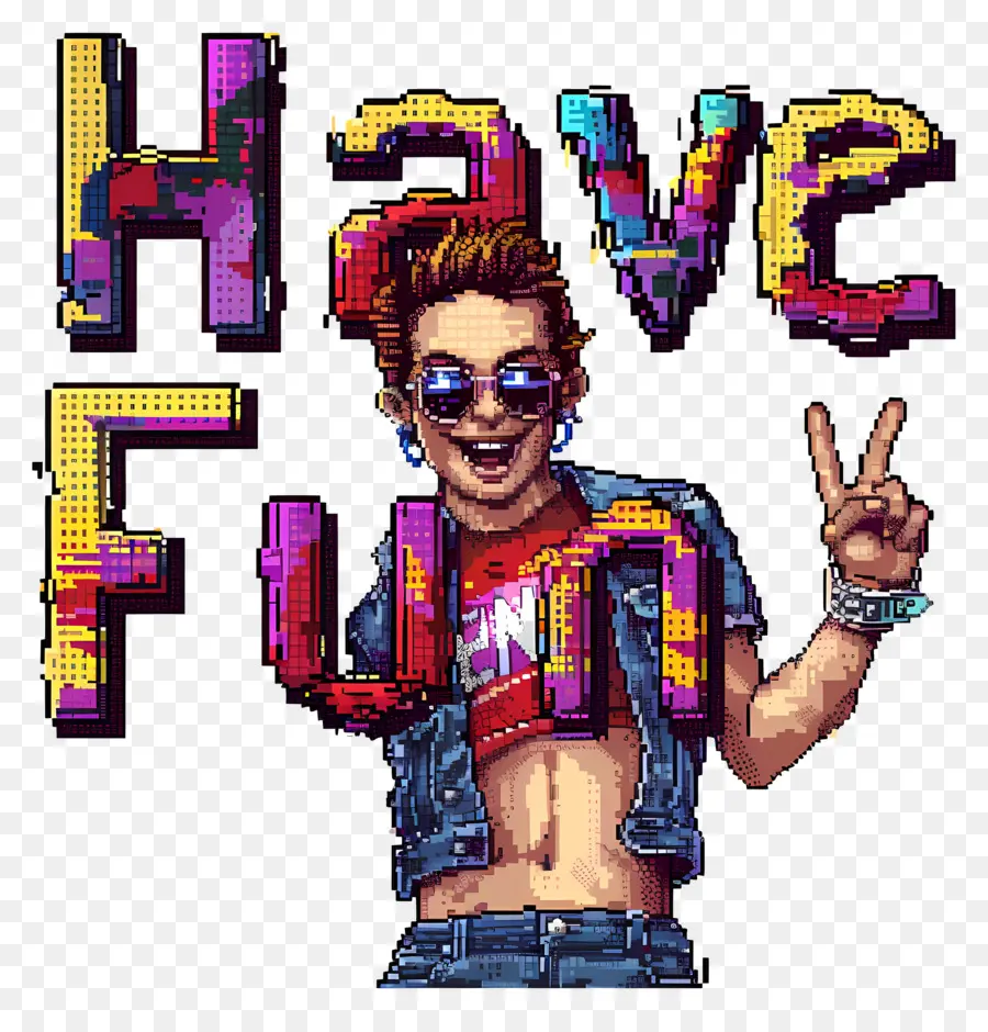 Divertirse，Pixelada PNG