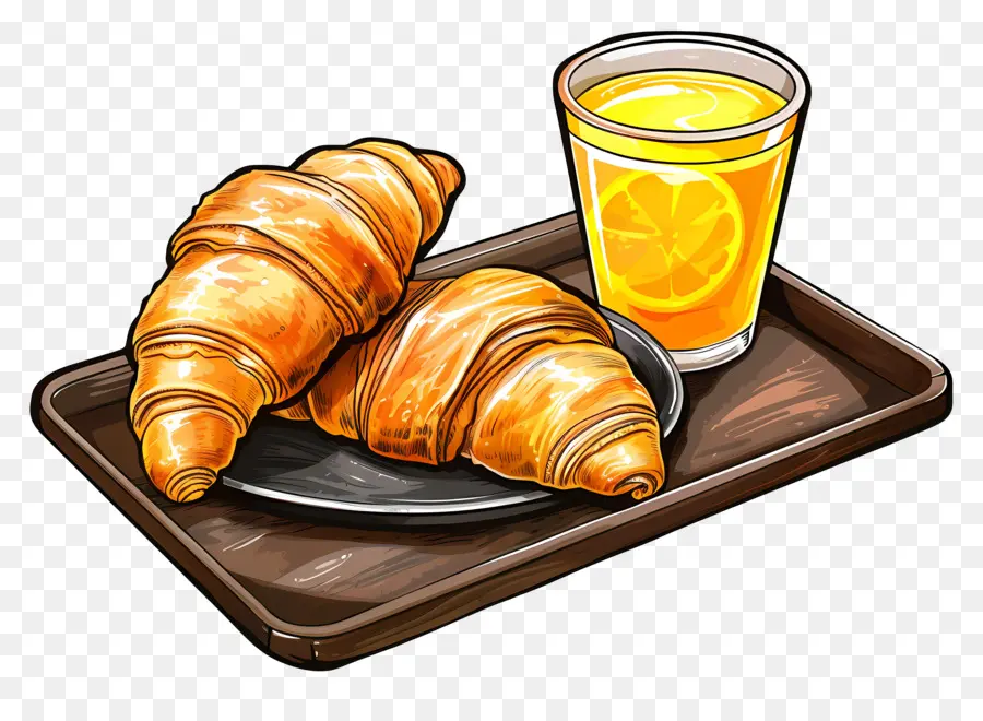 El Desayuno，Croissants PNG