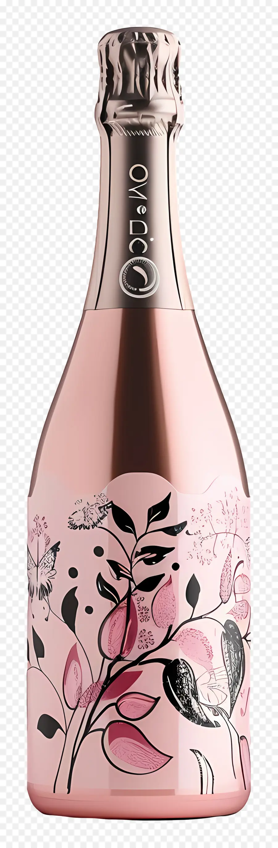 Champaña，Rosa Botella PNG