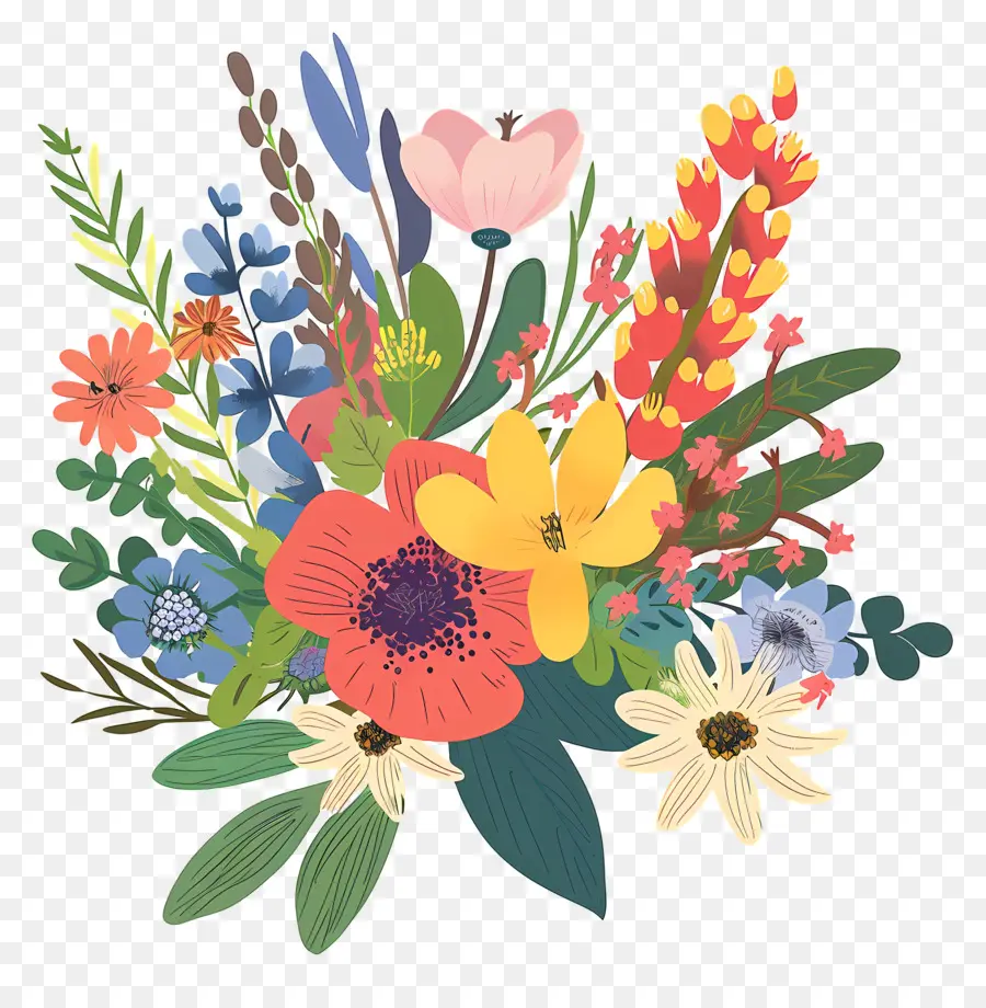 Ramo De Flores Mixtas，Ramo PNG