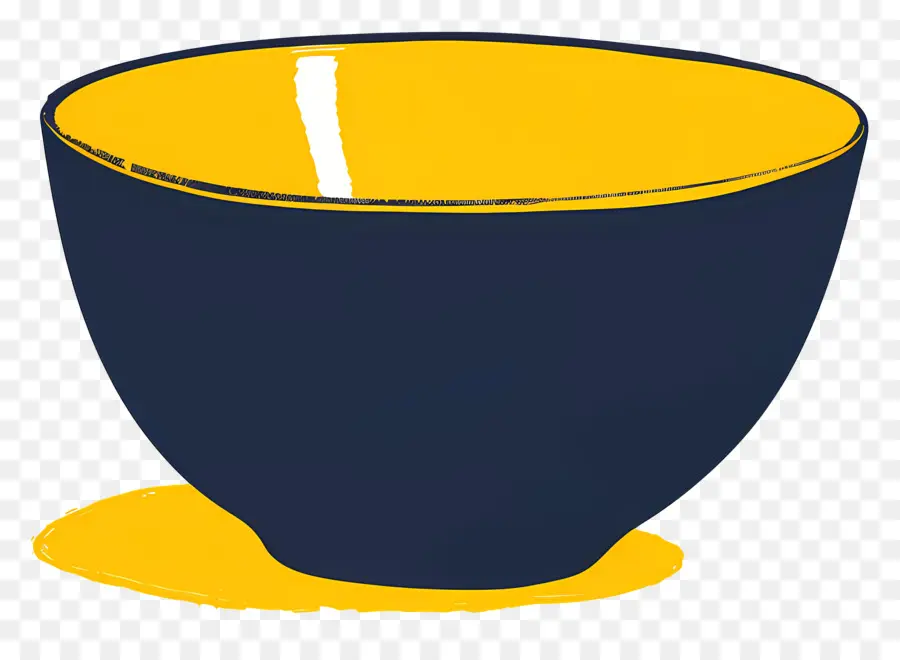 Tazón De Fuente，Tazón Negro Y Amarillo PNG