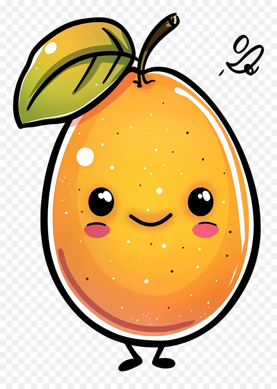 Dibujos Animados De Mango，Lindo Naranja PNG