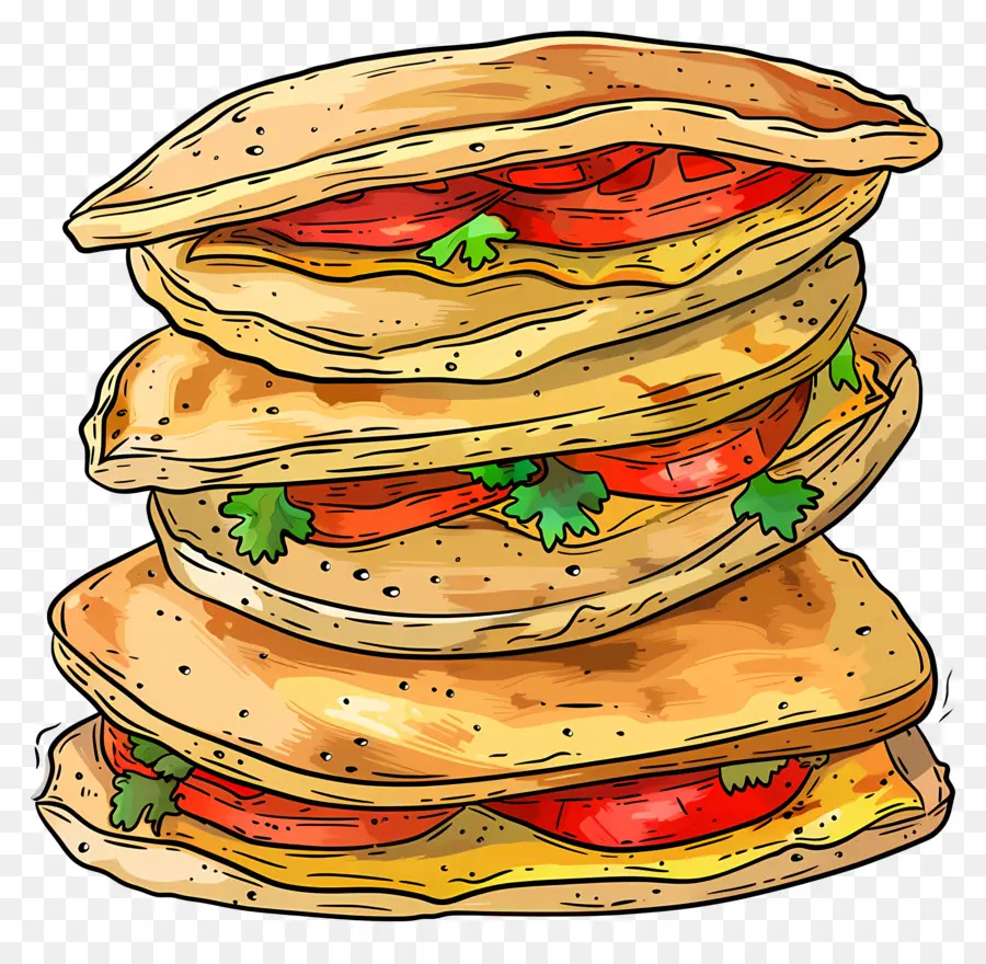 Tostadas，Panqueques PNG