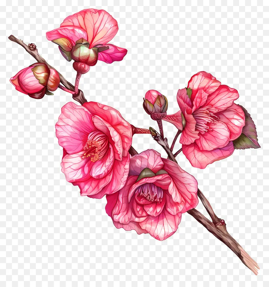 Begonia De Flor，Flores De Durazno PNG