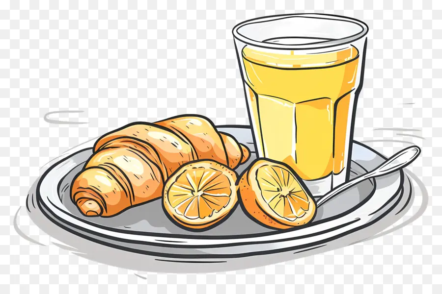 El Desayuno，Croissants PNG