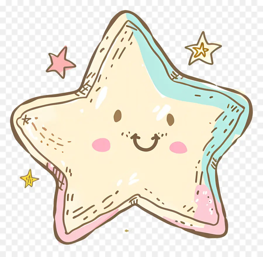 De Dibujos Animados De Estrellas，Sonriendo Estrellas PNG