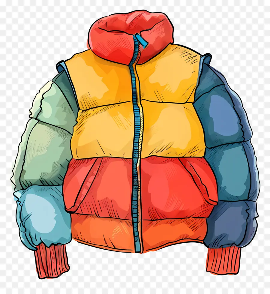 Abrigo De Invierno，Chaqueta Acolchada PNG