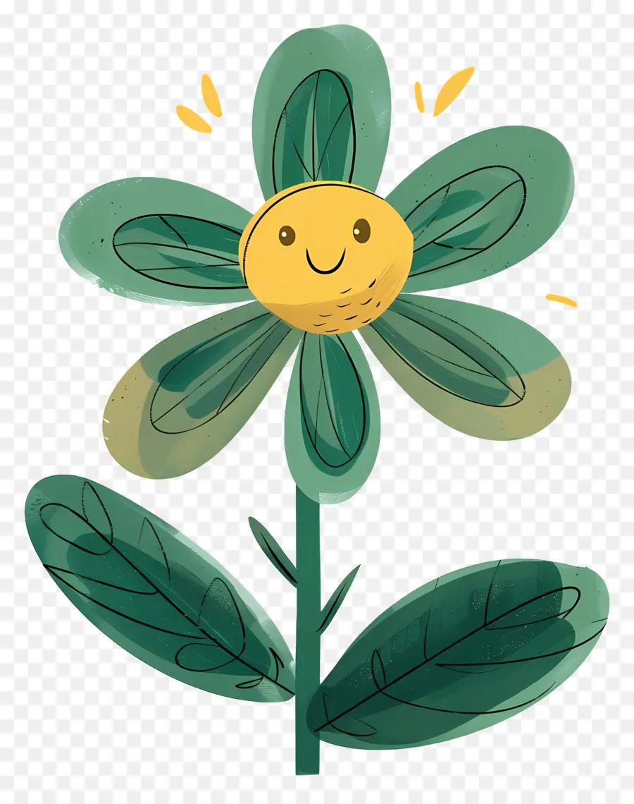 Cartoon Flower，Flor PNG