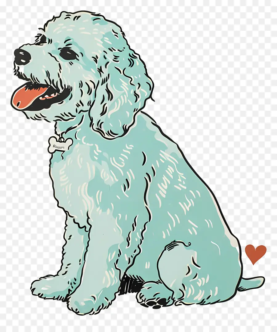 Perro De Dibujos Animados，Perro Esponjoso Blanco PNG