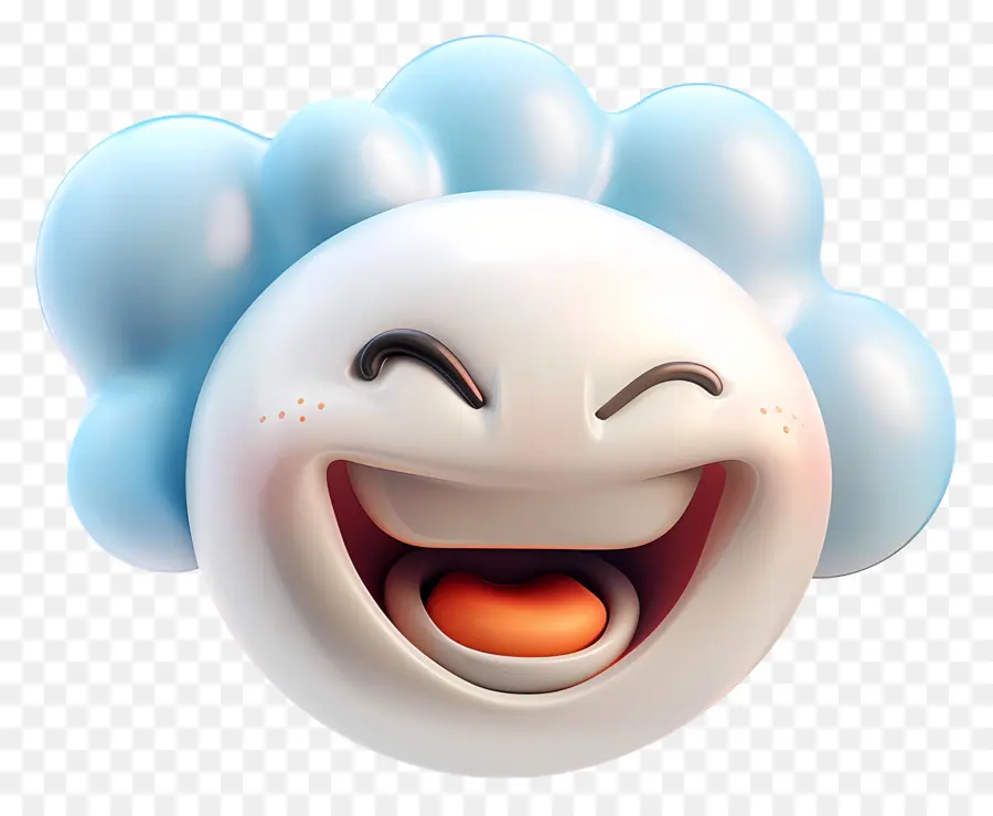 Nube，Emoji Riendo PNG