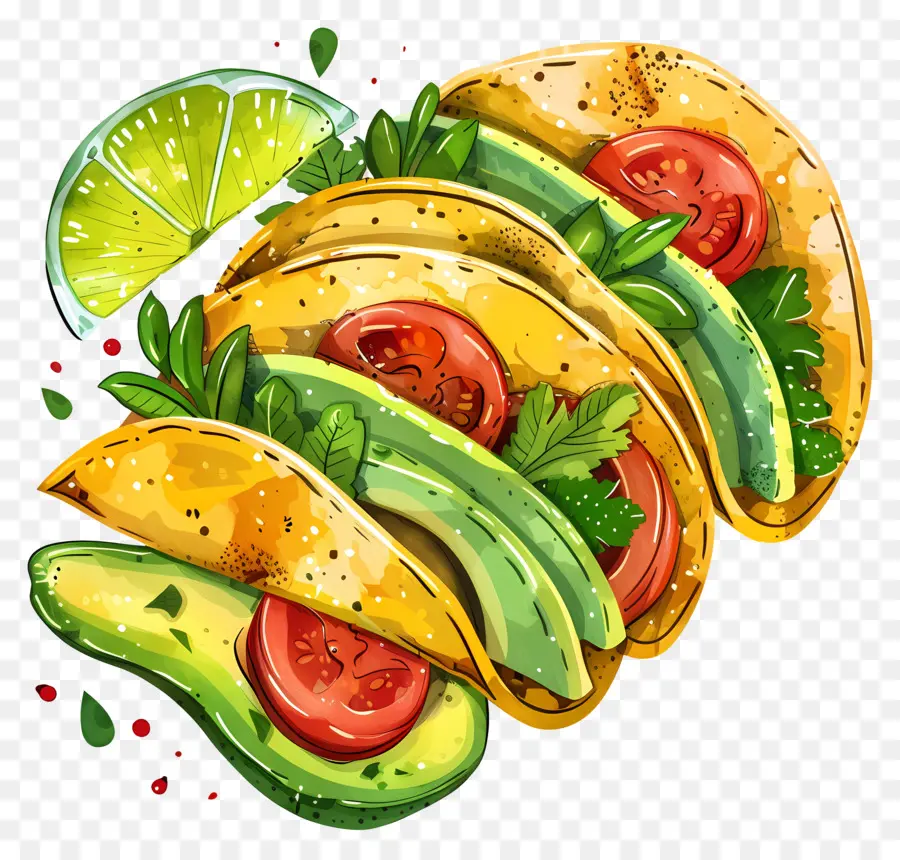 Tostadas，Tacos PNG