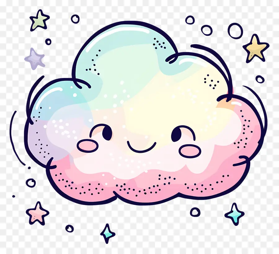 Nube De Dibujos Animados，Linda Nube PNG