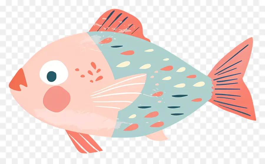 Dibujos Animados De Pescado，Rosa De Los Peces PNG