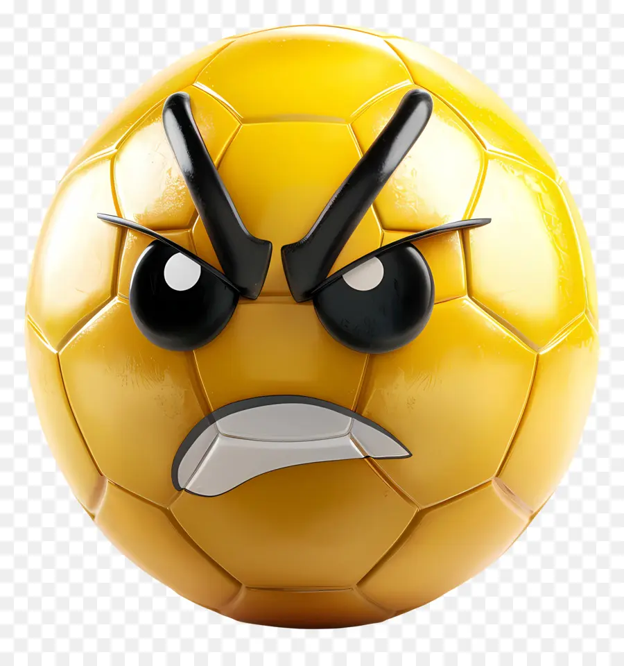 Fútbol，Balón De Fútbol Triste PNG