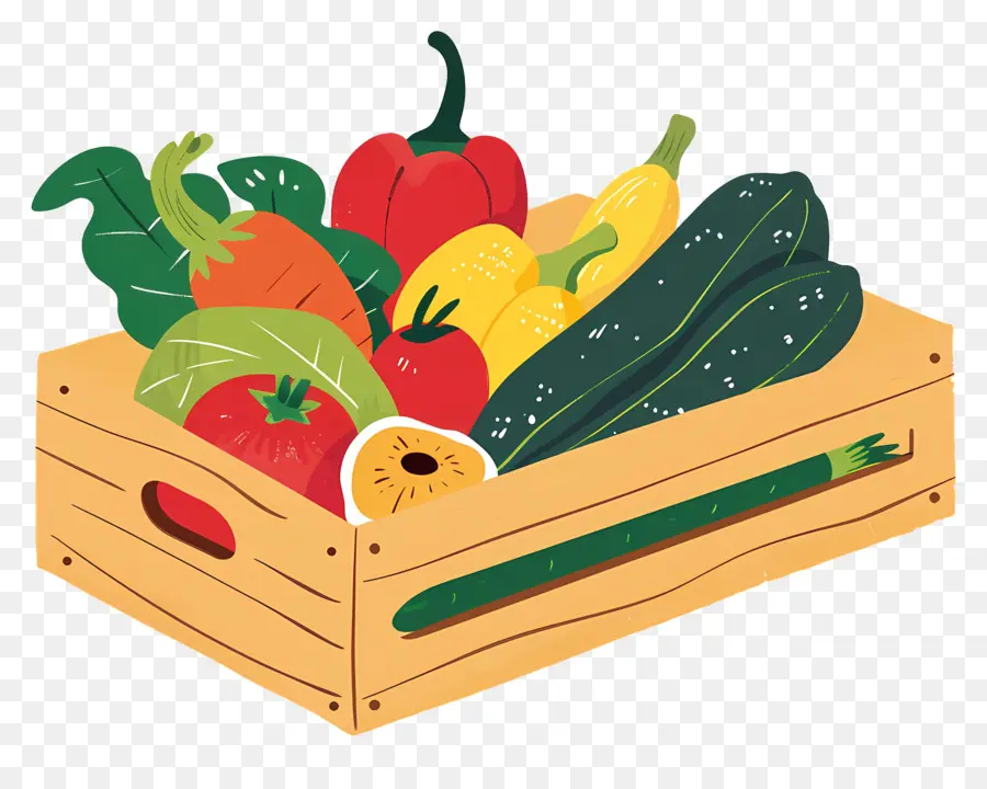 Caja Vegetal，Productos Frescos PNG