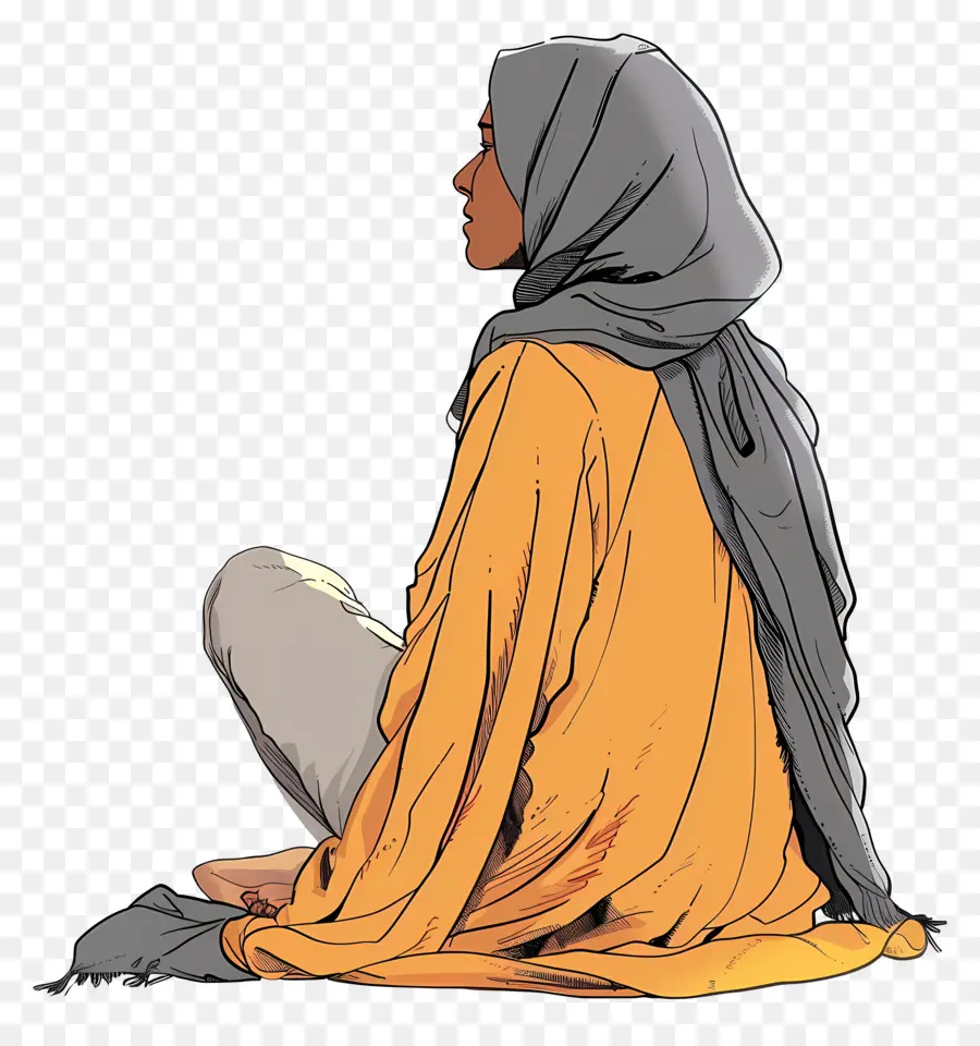 Mujer En Hijab，Hijab PNG