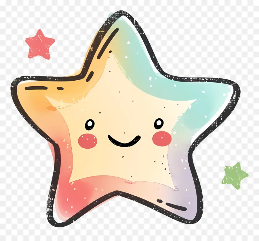 De Dibujos Animados De Estrellas，Sonriendo Estrellas PNG