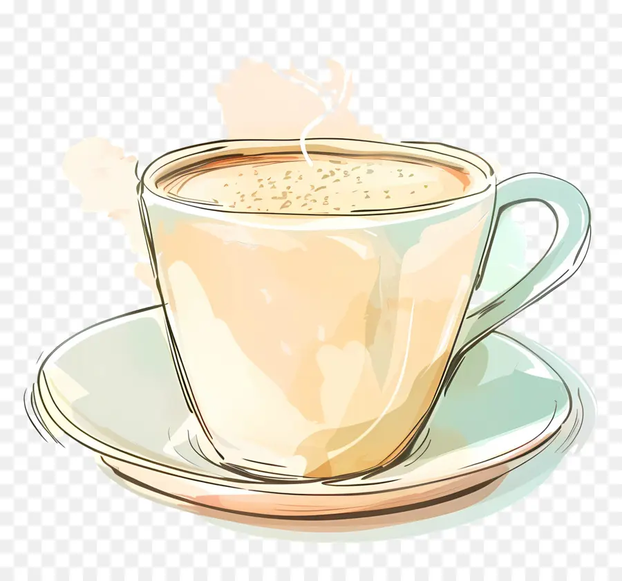 Café De Dibujos Animados，Taza De Té PNG