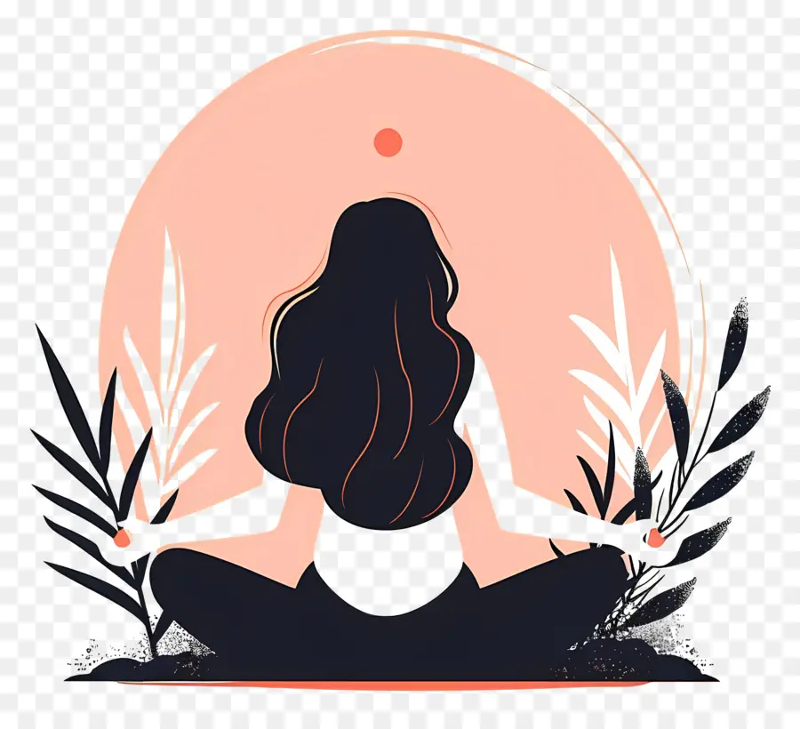 Meditación De La Mujer，Yoga PNG