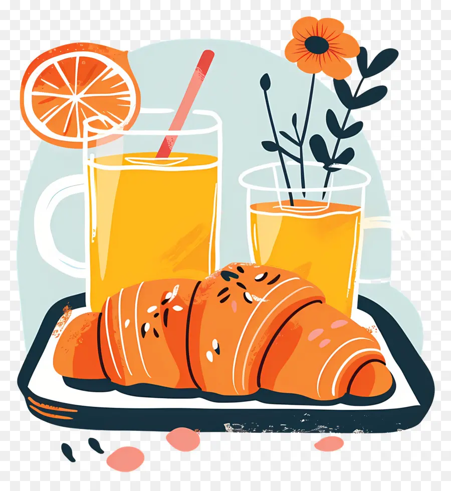 El Desayuno，Croissants PNG