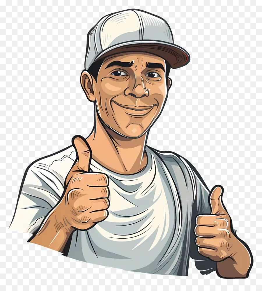 Hombre Sonriente，Hombre Dando Pulgares Arriba PNG