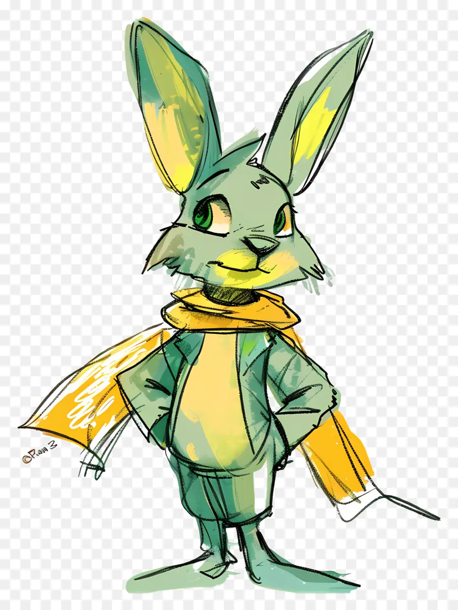 Cartoon Rabbit，Conejo PNG