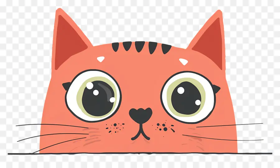 Gato Mirando，Gato De Dibujos Animados PNG