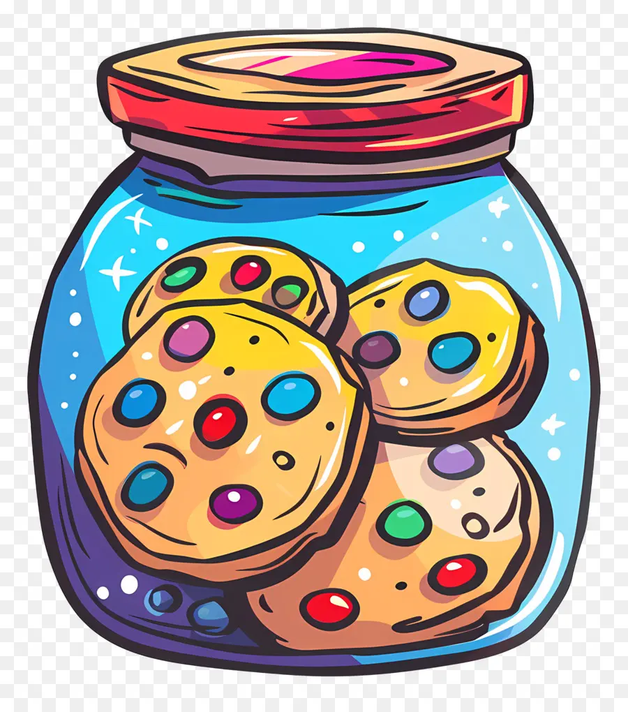 El Tarro De Las Galletas，Galletas Con Chispas De Chocolate PNG