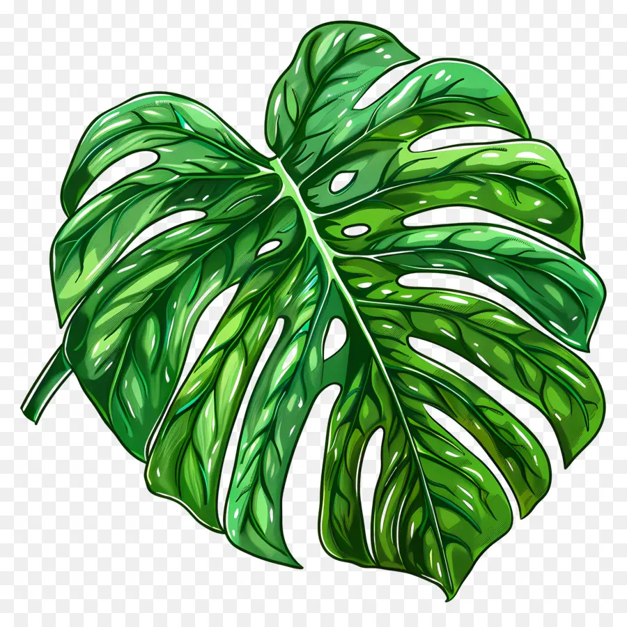 Monstera De La Hoja，Verde Hoja PNG