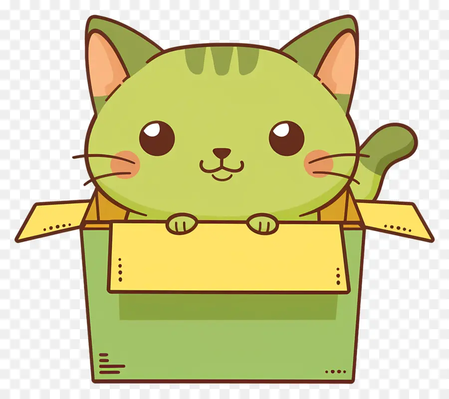 Gato En Caja，Gato PNG