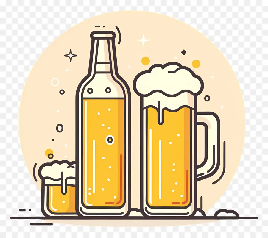 La Cerveza，Mugs PNG