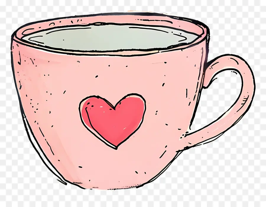 Dibujos Animados De Té，El Amor PNG