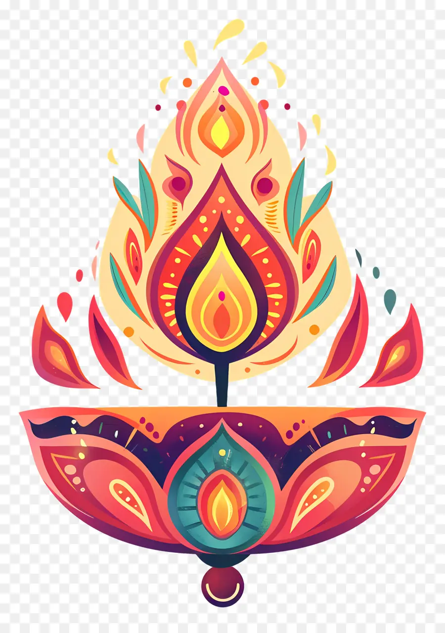 Diwali Diya，Linterna India PNG