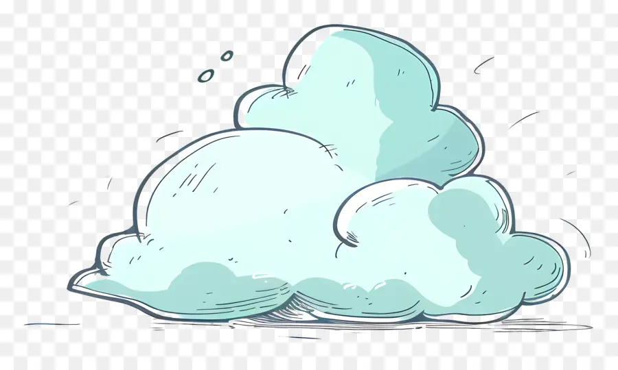 De Dibujos Animados En La Nube，Nubes Esponjosas PNG