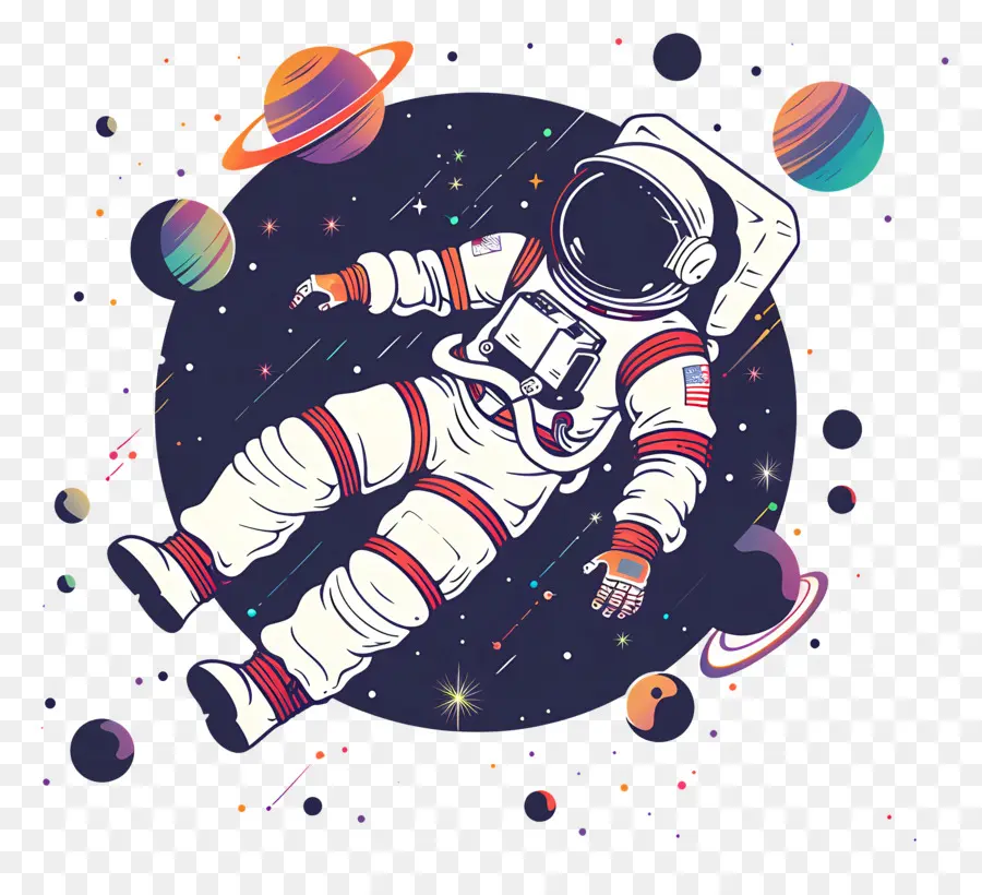 Astronauta Flotante，Astronauta PNG