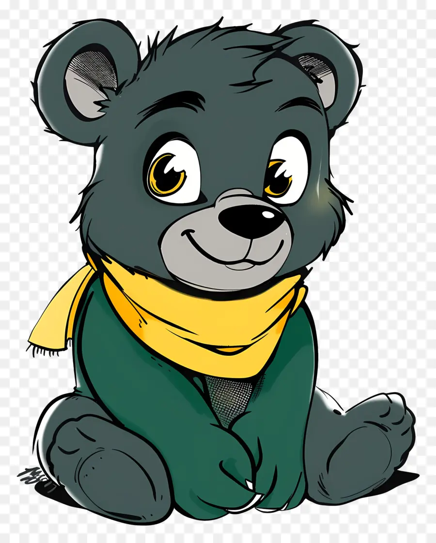 Cartoon Bear，Oso PNG