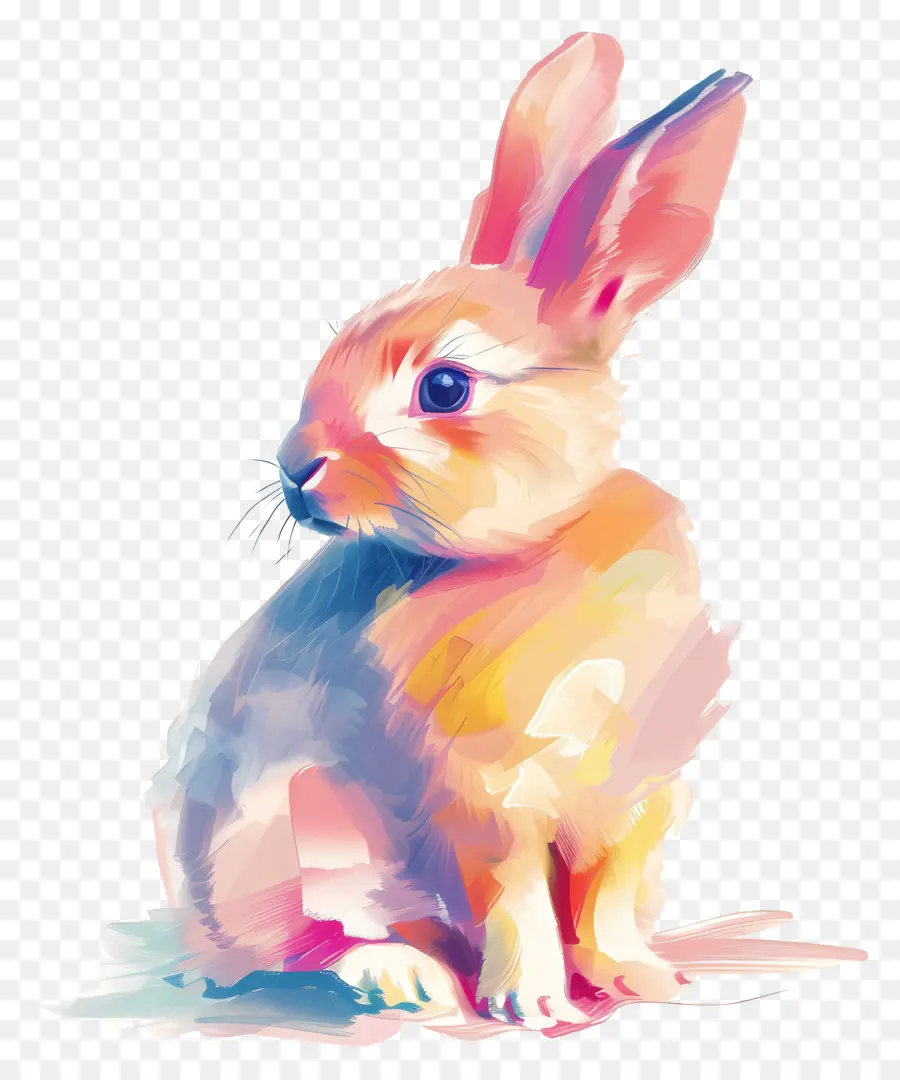 Cartoon Rabbit，Conejo PNG