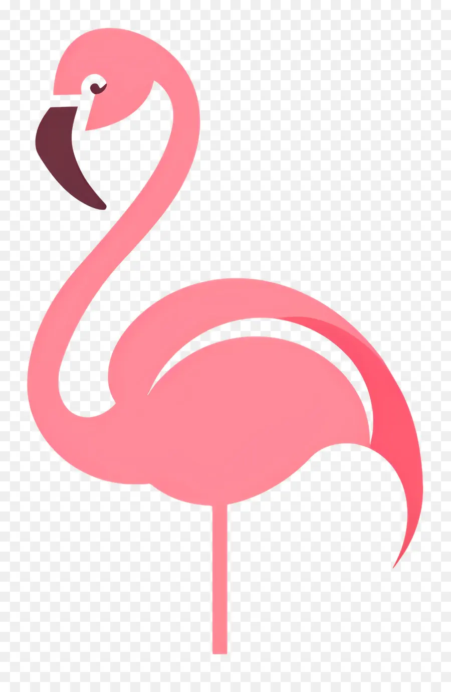 Diseño Sencillo，Flamenco Rosado PNG