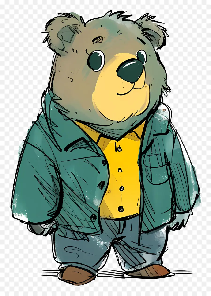 Cartoon Bear，Oso PNG